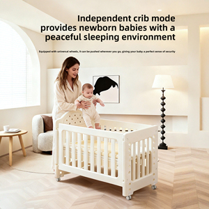 Cambiador de Bebé Convertible en Cuna con Bañera y Masajeador, Plegable y Portátil para Recién Nacidos, Guardería en Casa - Product Image 6