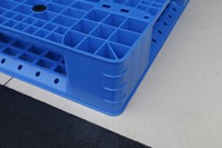 NEXARA 1210 1200*1000*150mm HDPE Entrepôt Stockage Euro Plateaux Palettes en Plastique Simple Face Entrée 4 Voies pour Chariot Élévateur