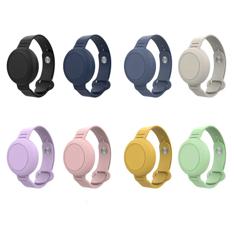 Soft Silicone Wristband Watch Band Waterproof Protective Case Cover Holder Band for Airtag