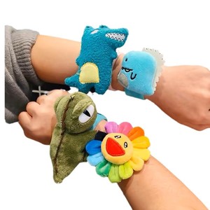 Braccialetto in peluche a forma di cartone animato, braccialetto a schiaffo girasole, bambola <span class=keywords><strong>panda</strong></span> - Regalo perfetto per studenti, coppie |   Giocattoli di Peluche a Forma di Cartoni Animati - Product Image 6