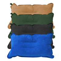 Oreiller gonflable de camping imperméable pour la randonnée, la randonnée, le voyage, le camp auto-gonflant, coussin de couchage, oreiller