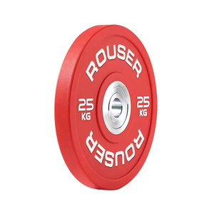 Plaques <span class=keywords><strong>de</strong></span> poids en caoutchouc PU Rouser Fitness, couleur personnalisée, 5-25 kg, 92ShA, pour entraînement en <span class=keywords><strong>salle</strong></span> <span class=keywords><strong>de</strong></span> <span class=keywords><strong>sport</strong></span> commerciale - Product Image 1