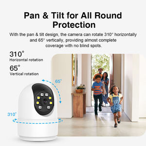 Stockage Cloud IA IR <span class=keywords><strong>PT</strong></span> Full HD 2MP CMOS Vision nocturne sans fil IP66 Étanche Dôme Intérieur Intelligent Suivi automatique CCTV Sécurité <span class=keywords><strong>WiFi</strong></span> - Product Image 3