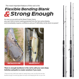 <span class=keywords><strong>Canne</strong></span> à pêche NOEBY pour la pêche au brochet, <span class=keywords><strong>canne</strong></span> à lancer pour gros appâts, <span class=keywords><strong>canne</strong></span> à eau douce Fuji, <span class=keywords><strong>canne</strong></span> en carton Toray pour la pêche - Product Image 6