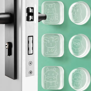 Tope adhesivo para puerta, parachoques para puerta de armario, Protector de pared para silla, prevención de daños en la perilla de la puerta del armario - Product Image 3