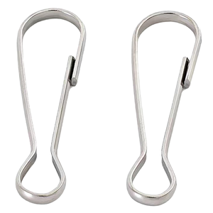 Nindejin 304-ZDK 10pcs/bag 304 Stainless Steel Spring <b>Snap</b> <b>Hook</b> 16mm 20mm 30mm 45mm-60mm Lanyard Zipper Pull Connection <b>Snaps</b> - Product Image 1