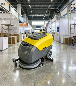 ST-X400 Commercial <b>Walk</b> Behind Floor Scrubber for Exhibition Halls Battery Powered Tile Floor Cleaning <b>Machine</b> - Product Image 1