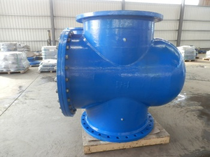 Daktiler Eisenkorb T-Typ Topfsieb mit Flanzenschluss und Filterband aus Edelstahl - Product Image 3