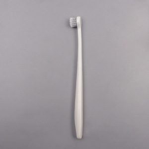 <b>Round</b> <b>Brush</b> Head Single Color Handle Toothbrush Soft Nylon Bristle Adult Oral Cleaning Home Use Manual Toothbrush - Product Image 2