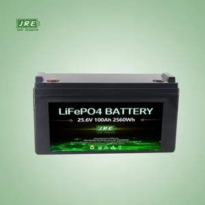 24V 100Ah LiFePO4 Pin Chu kỳ sâu pin lithium 100Ah thông minh BMS RV Vans lưu trữ pin