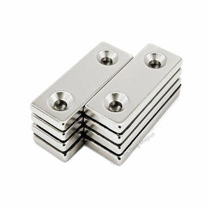 도매 가격 직사각형 네오디뮴 자석 N52 Ndfeb 블록 네오디뮴 자석 <span class=keywords><strong>50mm</strong></span> 접시 구멍 - Product Image 5