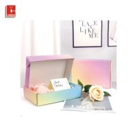 Boîtes d'expédition personnalisées en carton ondulé pour e-commerce, impression couleur, taille sur mesure