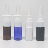Flacon pulvérisateur nasal transparent vide en PET de 10 ml pour lavage à l'eau salée