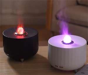 2024 नए पोर्टेबल मिनी ज्वालामुखी ह्यूमिडिफायर एयर प्यूरीफायर एरोमाथेरेपी लौ अल्ट्रासोनिक धुंध निर्माता ह्यूमिडिफायर डिफ्यूज़र मशीन - Product Image 4