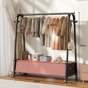 Wooden Clothes <b>Rack</b> Clothes Storage <b>Rack</b> Solid Wood Freestanding Stand - Product Image 6