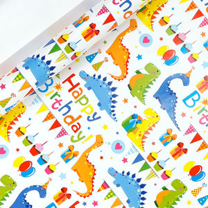 ม้วนกระดาษอาร์ตเคลือบแบบใช้แล้วทิ้งสำหรับห่อของขวัญวันเกิด ผลิตจากวัสดุบริสุทธิ์ - Product Image 1