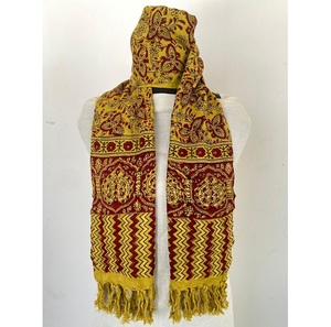 ผ้าคลุมไหล่ยาวลายอัจรักพิมพ์ด้วยมือแบบนุ่ม ผลิตจากผ้าคุณภาพพรีเมียม ดีไซน์หรูหรา ซักเครื่องได้ เหมาะสำหรับการเดินทาง ทำงาน และงานสังสรรค์ - Product Image 4