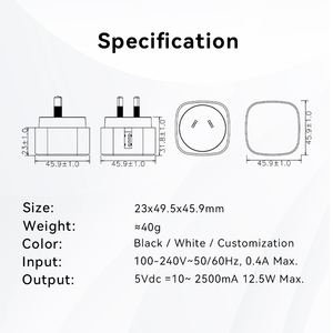 RCM SAA CB ได้รับการรับรองจากแหล่งจ่ายไฟ USB 5V ที่ชาร์จ2A ไมโคร USB สำหรับออสเตรเลียนิวซีแลนด์ตลาดม้าลาย - Product Image 6
