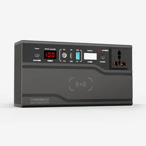 노트북 백업 배터리 다기능 휴대 전화 태양 전지 패널 200w 220v 배터리 발전기 휴대용 발전소