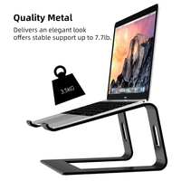 Support de plateau détachable en aluminium pour ordinateur portable, ventilateur ergonomique permettant de gagner de l'espace, antidérapant, pour Macbook