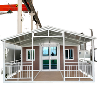 Villa conteneur préfabriquée moderne, pliable et extensible de haute qualité avec garantie de 5 ans