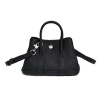 Sac à bandoulière mini en cuir de vachette pour femme avec doublure en polyester - Sac à main polyvalent pour tous les jours