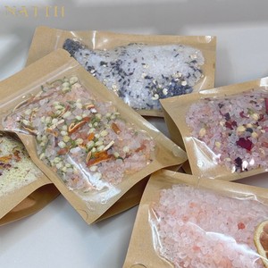 Sels de bain de l'Himalaya et sels d'Epsom aux huiles essentielles: guérison par l'aromathérapie, plus fleurs séchées pour le rajeunissement du corps et de l'âme - Product Image 5