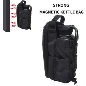 2025 Custom Logo PU Waterproof Zipper Strong Magnet Phone Crossbody <b>Pouch</b> Sport Fitness Water Bottle Holder Magnetic Gym Bag - Product Image 3