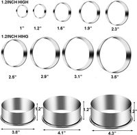 Bview Art – Ensemble de 12 emporte-pièces en acier inoxydable avec 12 emporte-pièces de styles variés pour pâtisserie et moules à donuts pour la sculpture