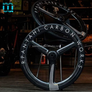 Jeu de roues de <span class=keywords><strong>vélo</strong></span> pliant en <span class=keywords><strong>carbone</strong></span> SeeMore prêt à être expédié, à trois rayons, 16 pouces, frein à disque, pour <span class=keywords><strong>vélo</strong></span> de route BMX JAVANEO 349/406 - Product Image 1