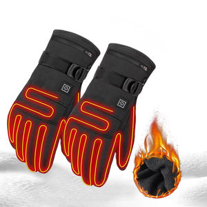 Gants de moto d'hiver pour hommes, gants chauffants électriques, écran tactile, thermiques, alimentés par batterie, pour la conduite en VTT - Product Image 1