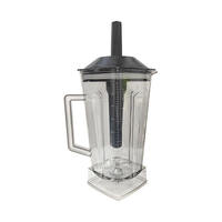 Xiying 2L Pichet de mixeur en plastique épaissi sans lame, sans alimentation électrique, accessoire de remplacement universel, garantie 1 an, pour la préparation de lait de soja
