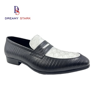 Chaussures Oxford vintage faites à la main ; Chaussures à enfiler en cuir véritable patchwork coloré ; Chaussures habillées de luxe personnalisées pour homme, collection automne légère - Product Image 1