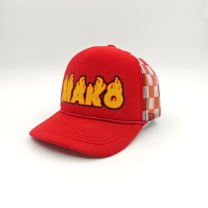 Casquette Trucker Personnalisée Broderie et Impression 5 Panneaux avec Corde en Mousse – Casquette de Baseball Snapback Personnalisée - Product Image 4