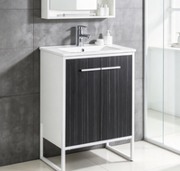 Meubles-lavabos contemporains autoportants au design moderne pour salle de bain