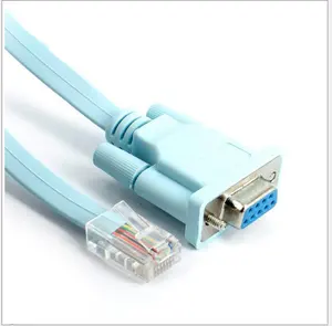 RJ45 ชาย DB9 RS232 หญิงคอนโซลเครือข่ายอะแดปเตอร์แปลงสําหรับ Cisco สวิทช์เราเตอร์