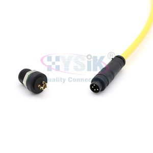 دفع سحب M8 4 دبوس كابل مصبوب موصل الذكور IP67 استشعار الطيران كابل نهاية واحدة مع الصمام - Product Image 6