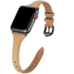 Correa de Reloj de Cuero Suave, Correa de Cuero Granulado, Delgada y Ligera para Relojes IWatch Ultra SE <span class=keywords><strong>SE2</strong></span> Series 10 9 8 7 6 5 4 3 2 1 - Product Image 2