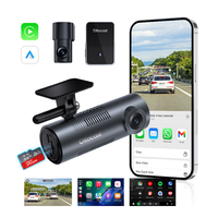 Ottocast 2-en-1 sans fil CarPlay Android Auto Caméra de tableau de bord 2K avec affichage en direct sur l'écran de la voiture, grand angle 130°, certifié CE FCC, vente en gros