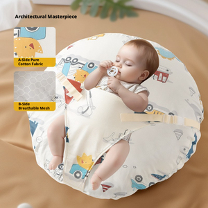 Almohada Reclinable para Bebés, Anti-Escupitujes, Rampa de Lactancia, Diseño Lavable, Función de Masaje, Tejido de Punto 200TC - Product Image 6