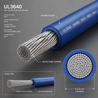 Kabel Silikon UL3640 1100V 150C 180C Tahan Suhu Tinggi Fleksibel Kabel Karet Silikon untuk Pengkabelan Pusat Data