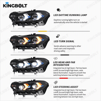 Feux avant à lentille de projecteur de style LCI en forme de flèche, feux de jour à LED, ensemble de phares pour BMW X5 G05 2019-2022 X6 G06, accessoires d'éclairage automobile
