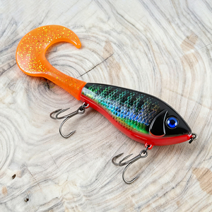 Nuovo Esca Vibrante Selco con Coda Nuotante per Luccio e Persico Jerkbait - Product Image 1