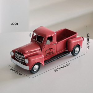 Venta al por mayor de fábrica: Decoración del hogar, exhibición de fotos de camiones metálicos, decoración navideña, regalo, adorno de cuero vintage, coche de hojalata, coche clásico. - Product Image 4