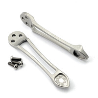 Couteau Spyderco Spider C81 en alliage de titane avec pince intégrée, couteau Spider en alliage de titane C223, pince arrière en titane