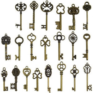 Abrelatas Retro de Bronce, Llaves de Esqueleto Vintage, Recuerdos para Fiestas de Boda, Amuletos de Metal Punk Zakka, Regalos, Abrebotellas con Llave - Product Image 1