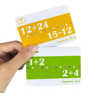 थोक बोर्ड मेमोरी खेल गणित फ्लैश कार्ड के साथ कलम खेल शैक्षिक खिलौने बच्चों के लिए