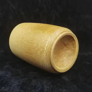 2024 nuevo vaso de bambú con diseño de madera de paja tazas populares