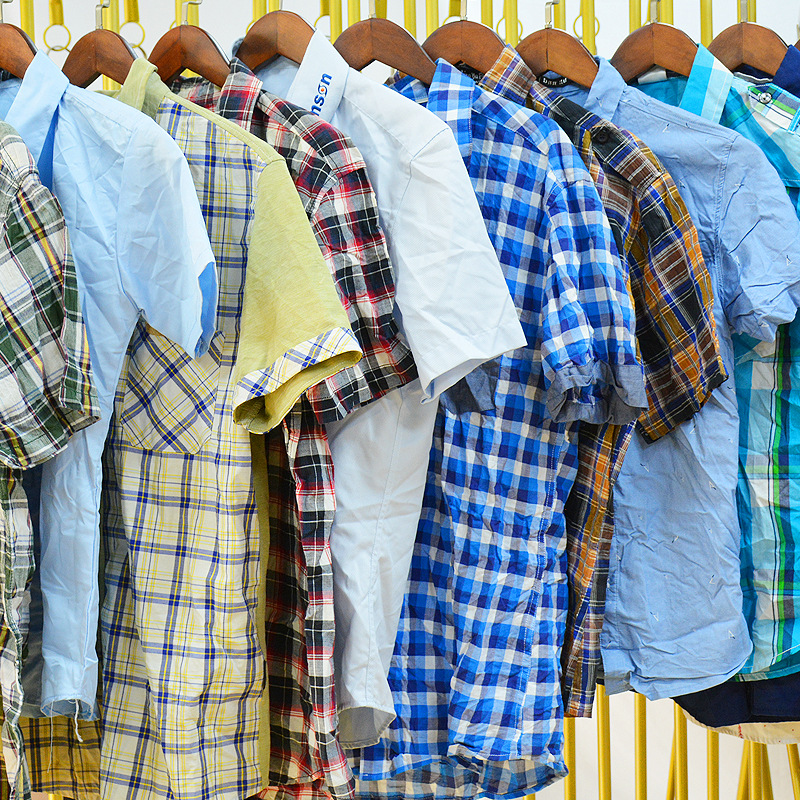 Cheap Price Wholesale Used Men Clothes Cotton Shirts Second Hand Clothing for Africa