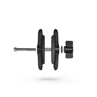 Kewig Bras à double rotule de 1 pouce (9 cm) durable pour sondeur de pêche, caméra d'action, supports de téléphone portable pour moto